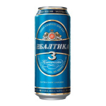 Пиво светлое Балтика 3 в банке 4,8% 0.5л оптом