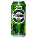 Пиво светлое Tuborg Green в банке 4,6% 1л оптом