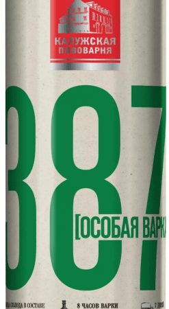 Пиво светлое 387 Особая варка в банке 6.8% 0.45л оптом