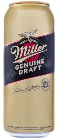 Пиво светлое Miller Genuine Draft в банке 4.7% 0.5л оптом