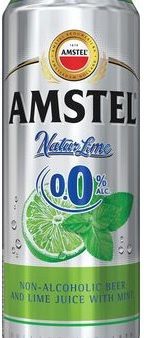 Пиво светлое Amstel Lime безалкогольное в банке 0.5л оптом