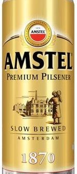 Пиво светлое Amstel в банке 4.5% 0.5л оптом