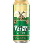 Пиво светлое Старый Мельник в банке 4,7% 0.5л оптом