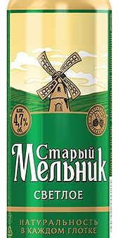 Пиво светлое Старый Мельник в банке 4,7% 0.5л оптом