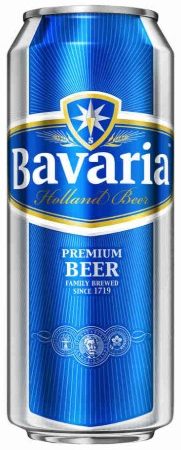 Пиво светлое Bavaria в банке 4.9% 0.5л оптом