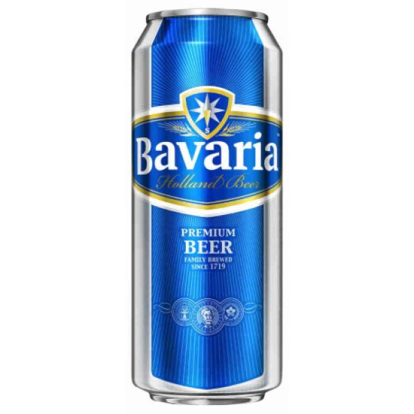 Пиво светлое Bavaria в банке 4.9% 0.5л оптом 1 43733.970