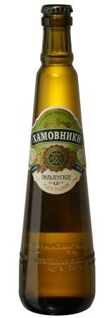 Пиво светлое Хамовники Пильзенское 4.8% 0.5л оптом