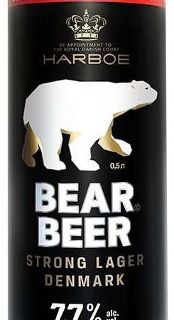 Пиво светлое Bear Beer в банке 7,7% 0.5л оптом