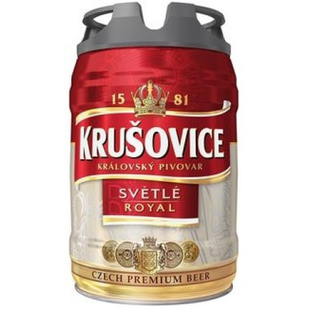 Пиво светлое Krusovice Royal 5% 5л оптом