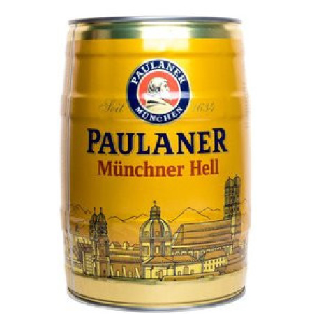 Пиво светлое Paulaner Original Munchner Hell 4.9% 5л оптом