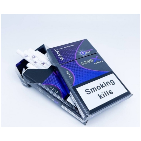 Сигареты Line X Nano Bluberri с кнопкой оптом 1 48465.970